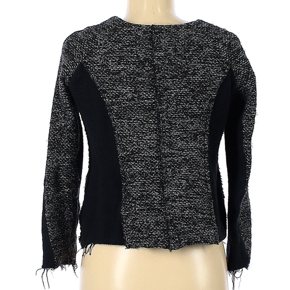 Anthropologie Cartonnier Glimmer Tweed Jacket Blazer Size Medium - Picture 5 of 11